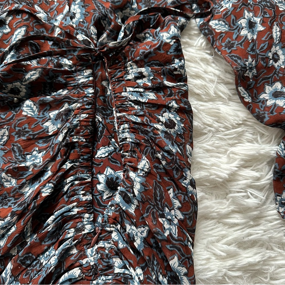 Veronica Beard Anjali Floral Mini Dress Silk Size 4 - Picture 8 of 12